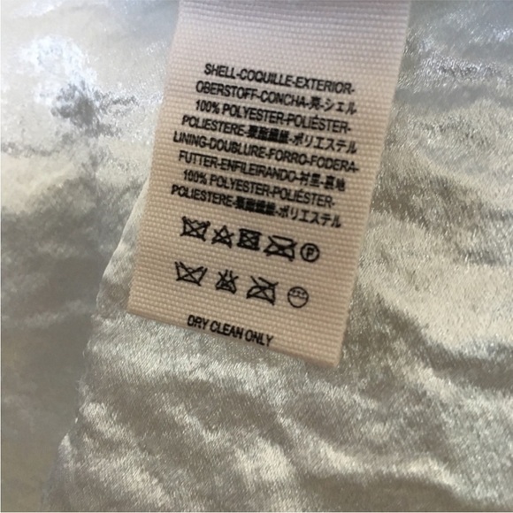 NWT Vintage Free People White Satin Silver Crush Jumpsuit size 6 - Picture 8 of 8